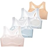 ZLOFH Seamless Training Bra for Girls 8-12 Years Old Breathable Soft Teens Sports Racerback Bras