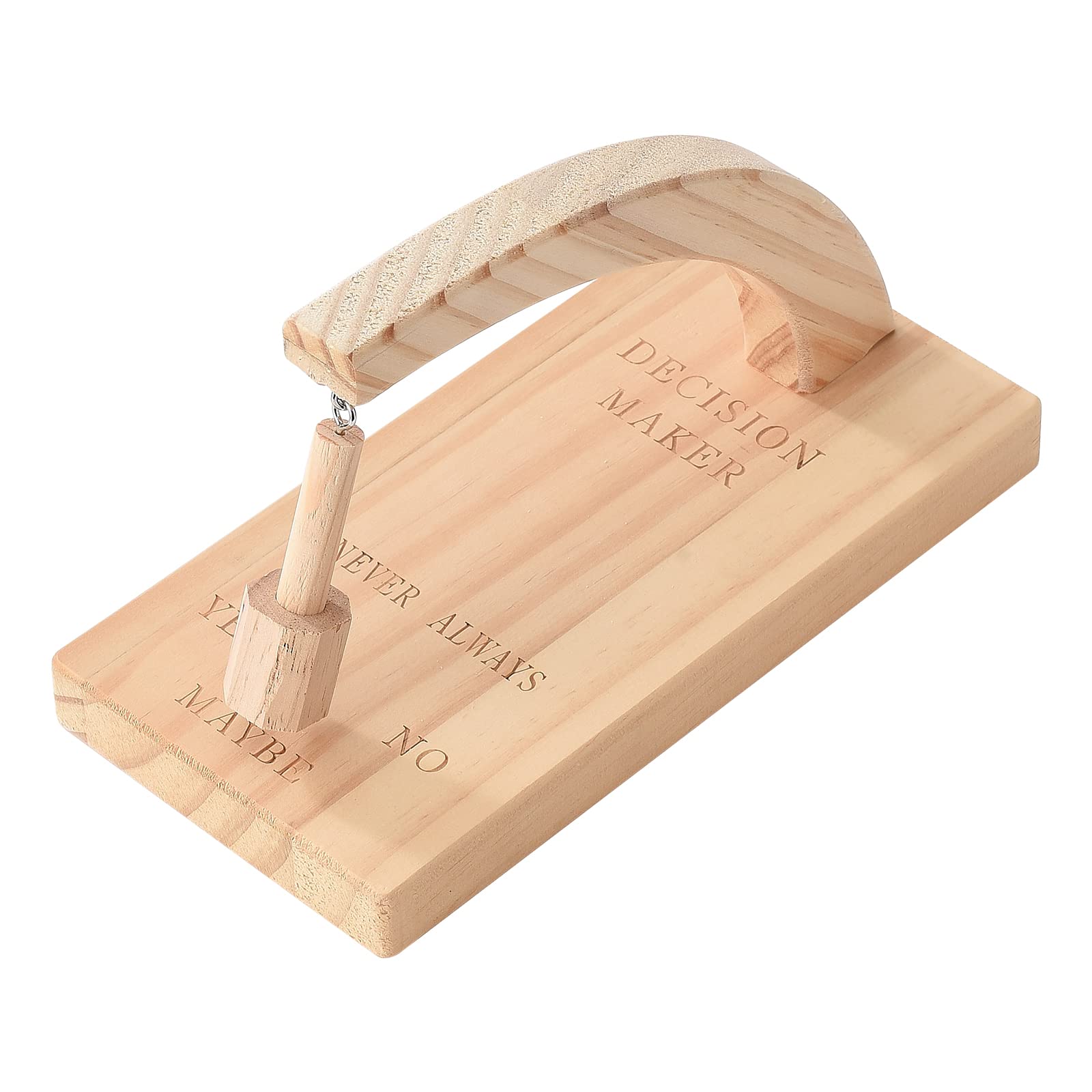 Topiky Decision Maker, Creative Magnetic Decision Maker, Wooden Oscillating Magnetic Selector, Swing The Pendulum and Find The Answer to Your Question (B)