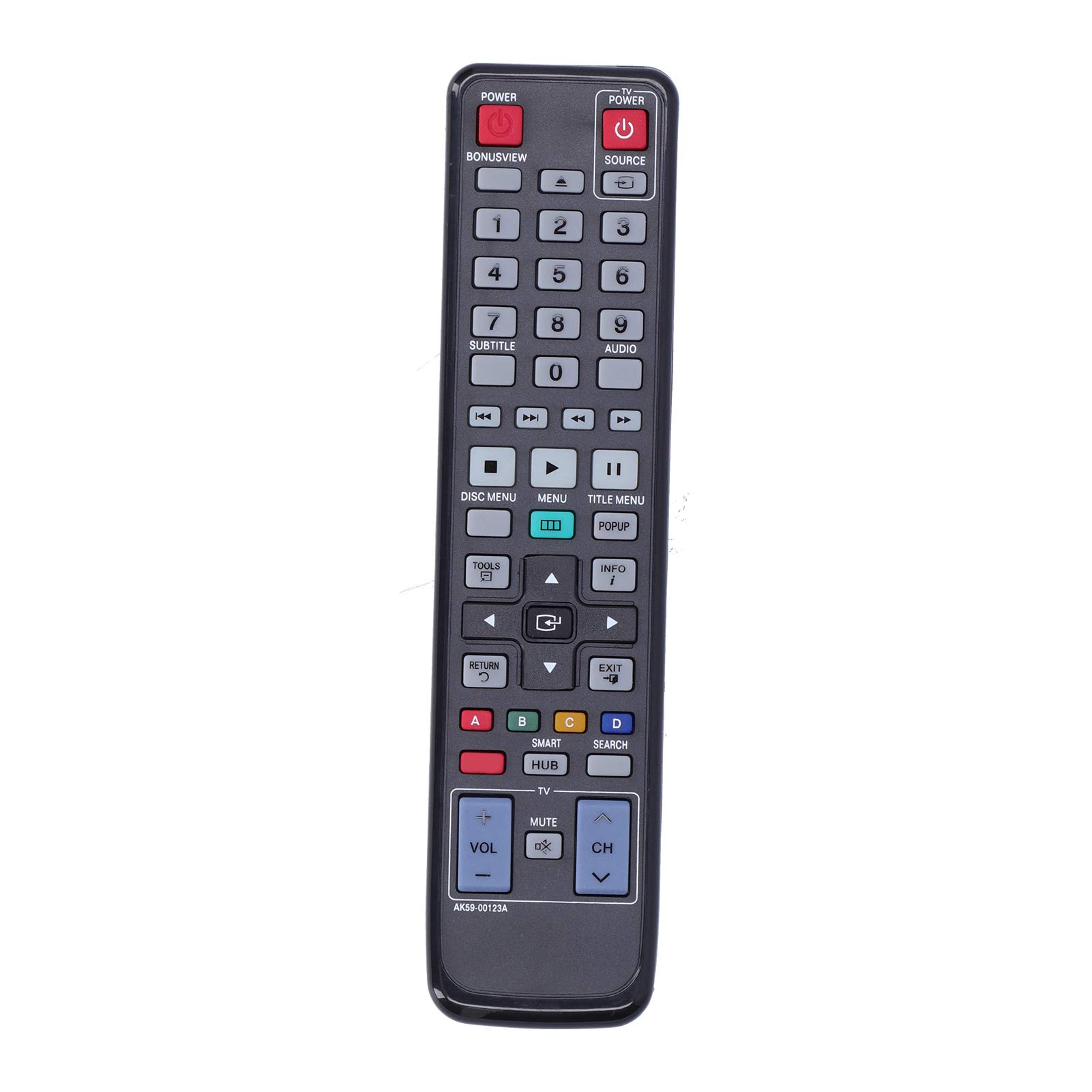 PUSOKEI AK59-00123A TV Remote Control for BD‑D5490, BD‑D5500C, BD‑D6100C,BD-D5500, BD-D5700, BD-D6500/ZV BD-D700 BD-D7500 BD-D7500B BD-D7500E BD-D7000 BD-D5800