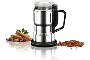 YIGECHENXIN Multi-Functional Spice Mill Thickness Adjustable Powder Machine Wall Breaking Mill Stainless Steel Cup Suitable, 