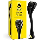 The Beard Club Derma Roller for Face, Body and Scalp - Microneedling for Men and Women with 540 Titanium Microneedles - Beard