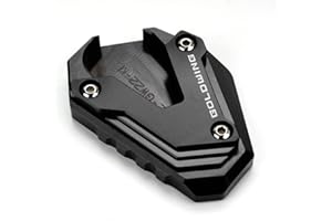 MOWOK Fit For Goldwing GL1800 2002-2017 and 2018-2025 Goldwing GL1800 1800 Motorcycle Side Stand Extension Kickstand foot Pad (Year 2018-2025 (Black))