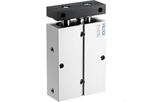 VIILOCK Pneumatic Air Cylinder 32mm Bore 50mm Stroke, Small Air Cylinder Double Rod Double Action TN32x50