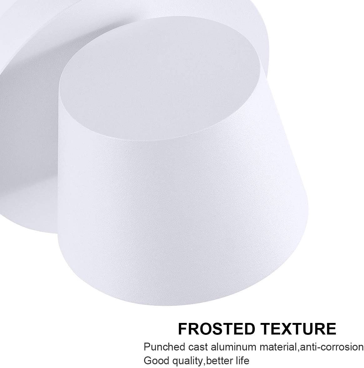 HAWEE Modern Wall Light LED Reading Spot Light 350° Swivel Nordic Style Wall Spotlight LED Wall Lamp for Bedroom Bedside Living Room Hallway Stairs Corridor - Image 4