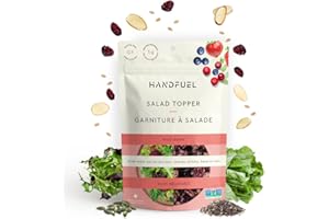 Handfuel Salad Topper Trail Mix, 5g of Protein, Almonds, Seeds, Strawberry Powder, Dried Cranberries, Nut Mix - Wild Berry, 1
