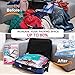 HOMEIDEAS 15 Travel Compression Bags, Roll-Up Compression Storage Bags Luggage Space Saver Bags Waterproof - No Vacuum or Pump Needed, Perfect for Travel/Home Storage