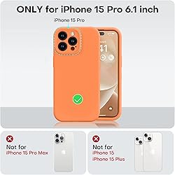 Vooii Compatible with iPhone 15 Pro Case, Upgrade