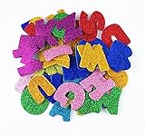 Honbay Pack of 8 Sets (Approx 208pcs) Colorful Self Adhesive Letter Foam Glitter Stickers