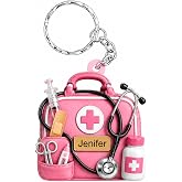 Raevaki Personalized Uniform Keychain For Nurse Week, Birthday - Gift for Medical, Doctor, Dr - Nurse Jewelry Keychain ver01