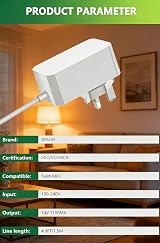 Bouge 15W UK Power Adapter Charger for Google Nest Hub 2nd Gen Mini WiFi Router view 3