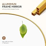 Warmiehomy Arched Full Length Mirror 165x60cm Gold Floor Standing view 2
