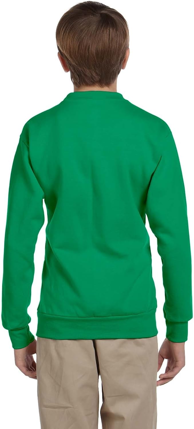 Hanes Boys ComfortBlend EcoSmart Crewneck Sweatshirt: Clothing