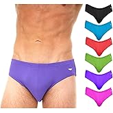 AMERICAN HEAVEN Men's 6 Pack Sport Bikini Briefs | Performance Stretch Seamless Bikini Underwear