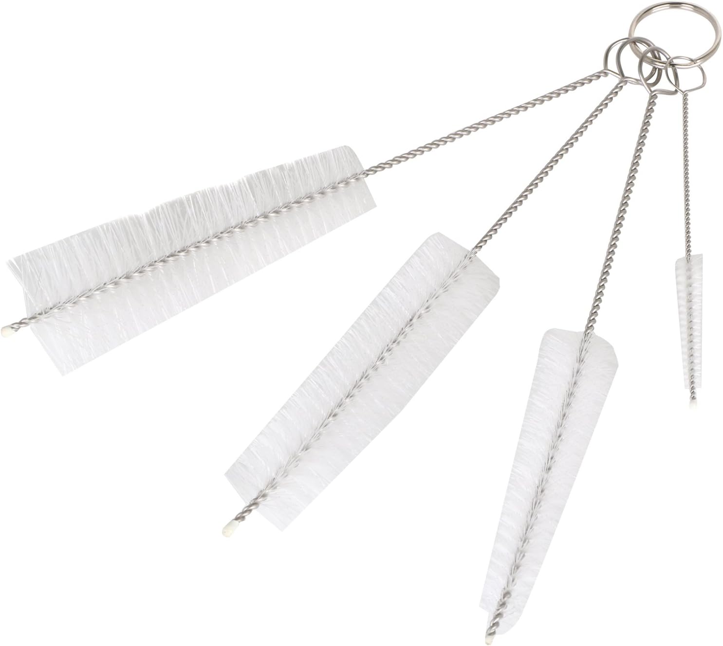 TRIXES 4PC Long Bottle Cleaning Brushes, Large Pipe Cleaner Brush Set