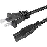 AC Power Cable 2 Prong Cord 8.2ft Replacement for Brother Sewing Machine | Replacement for Brother SE400, SE-270D, XR1355, SE600, SE625, PE770, PE800, SM6500PRW, SQ-9000, 9700LD Sewing Machine