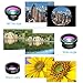 VicTsing Phone Camera Lens, 180° Fisheye Lens+0.65X Wide Angle Lens & 10X Macro Lens (Screwed Together), Clip on Cell Phone Lens Kits Compatible with iPhone 8/7/6s, Most Android and Smart Phone- Black