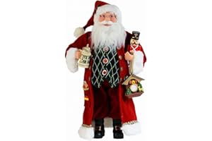 Windy Hill Collection 16" Inch Standing German Cuckoo Clock Santa Claus Christmas Figurine Figure Decoration 167090