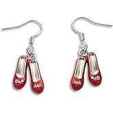 SEIRAA Red Slippers Earrings Inspired Bangle Ruby Red Slippers Earring You've Always Had the Power My Dear Gifts