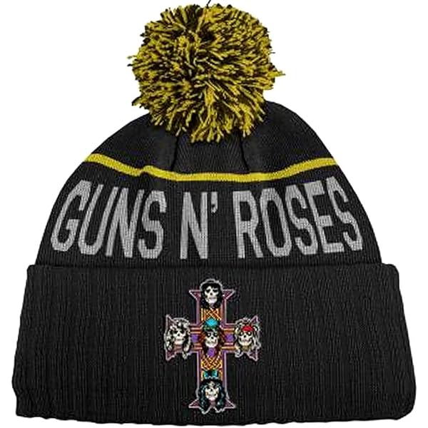 Amazon.com: Rock Off Guns N' Roses Men's Cross Beanie Black