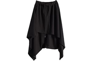 Valtorixia Men's Casual Skirt Pants Loose Wide Leg Harem Pant Japanese Harajuku Kimono Trousers