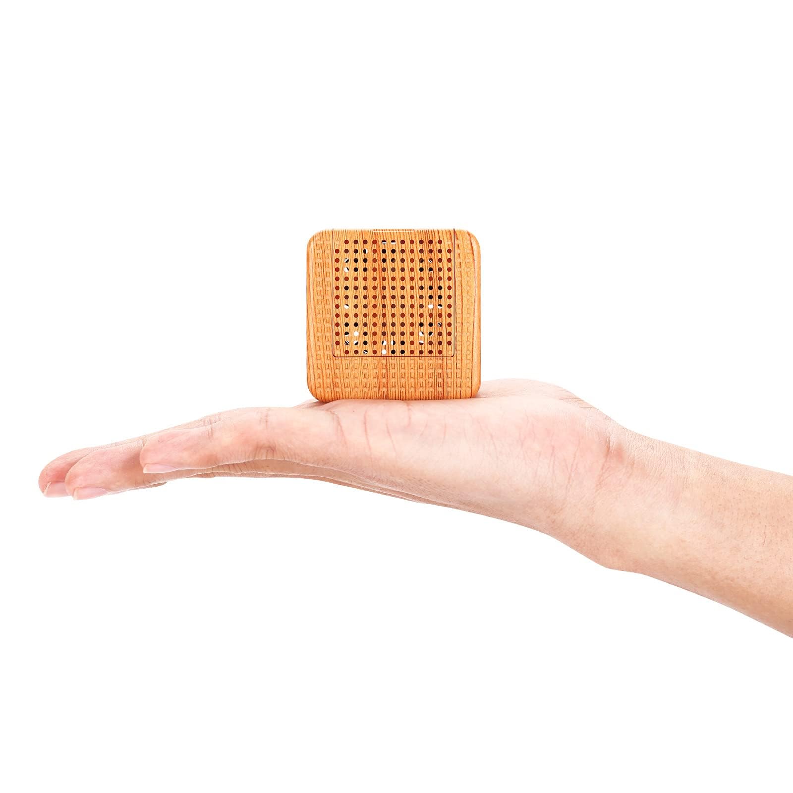 Photo 1 of Weljoy Wood Grain Portable Diffuser for Essential Oils – Car or Travel, Mini Size, Quiet, Waterless, Re-Chargeable Battery or USB (Wood Grain)