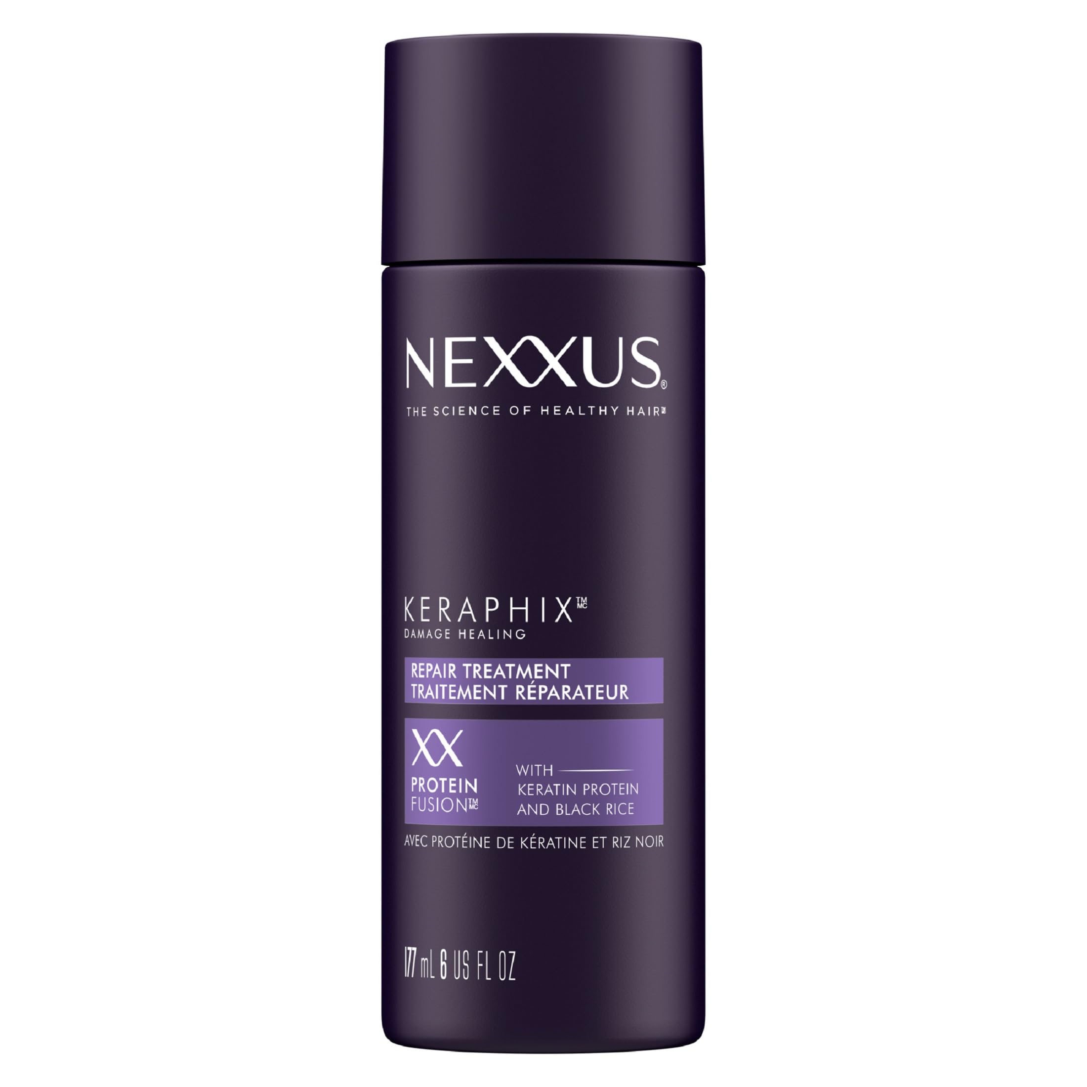 Nexxus Keraphix Pre-Wash Treatment Cream for Damaged Hair, 6 oz | With Keratin Protein | & Black Rice | Damage Repair