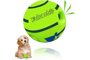 PAEYOOR Wobble Giggle Dog Ball, Interactive Dog Toy Giggle Ball with Funny Sounds, Wobble Wag Giggle Dog Ball for Relieve Anxiety, Grinding Teeth, Wiggle Ball Gifts for Dogs-3.46''(Small)