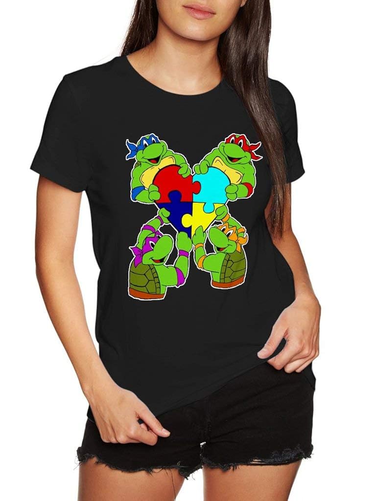 Autism Teenage Mutant Ninja Turtles Puzzle Pieces - Funny Vintage Trending Awesome Gift Shirt