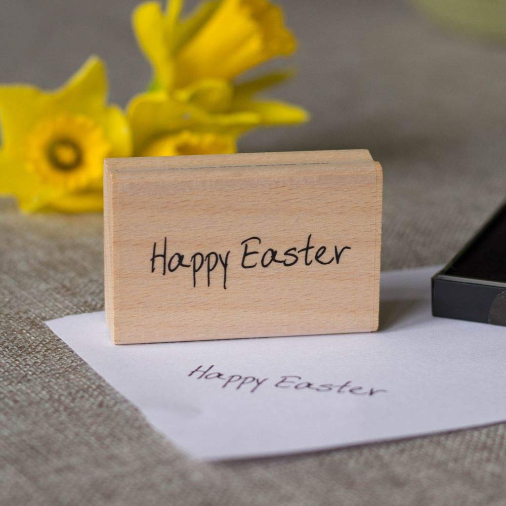 Art Stamps 7022B Scribbled Happy Easter Stamp Black — image 1