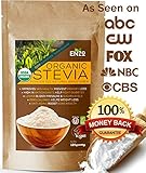Premium Organic Stevia Powder 125g - USDA Certified All Natural Alternative Sweetener 320x Sweeter than Sugar No Artificial additives & fillers ingredients Industrial Grade Highly Concentrated Extract