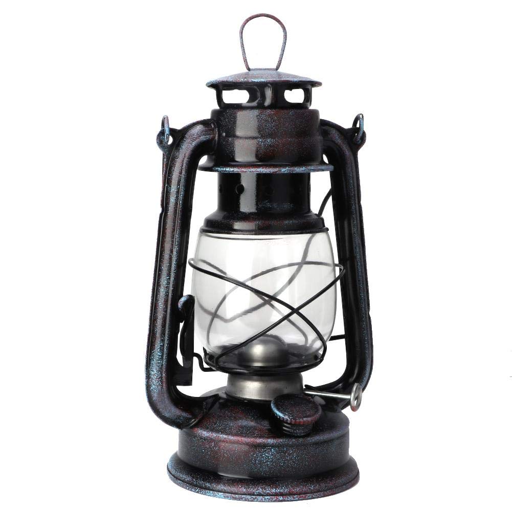 Kerosene Lamp, 9.4in Vintage Nostalgia Lamp Oil Lamp Portable Outdoor Camping Lamp fo Garden Yard Patio Porch