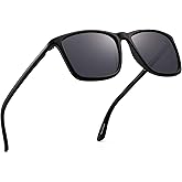 JIM HALO Polarized Driving Sunglasses Retro Square UV protection Classic Sun Glasses Men