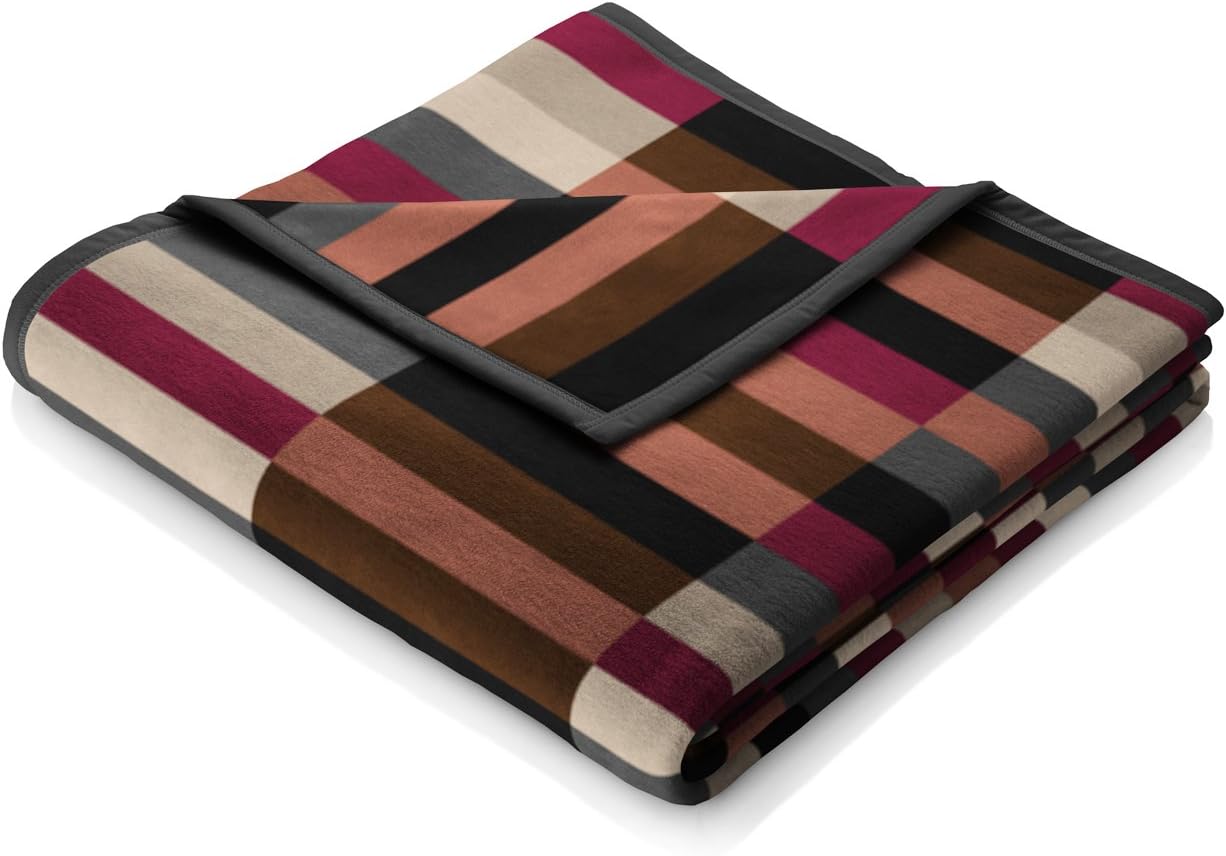 biederlack Visiona Cotton Plus Blanket Throw 150x200cm, Blend, Mondrain