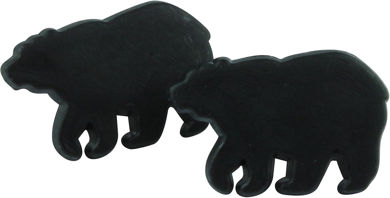 The Funky Barcode GRIZZLY - Pendientes de aro negro con caja de regalo: Amazon.es: Joyería