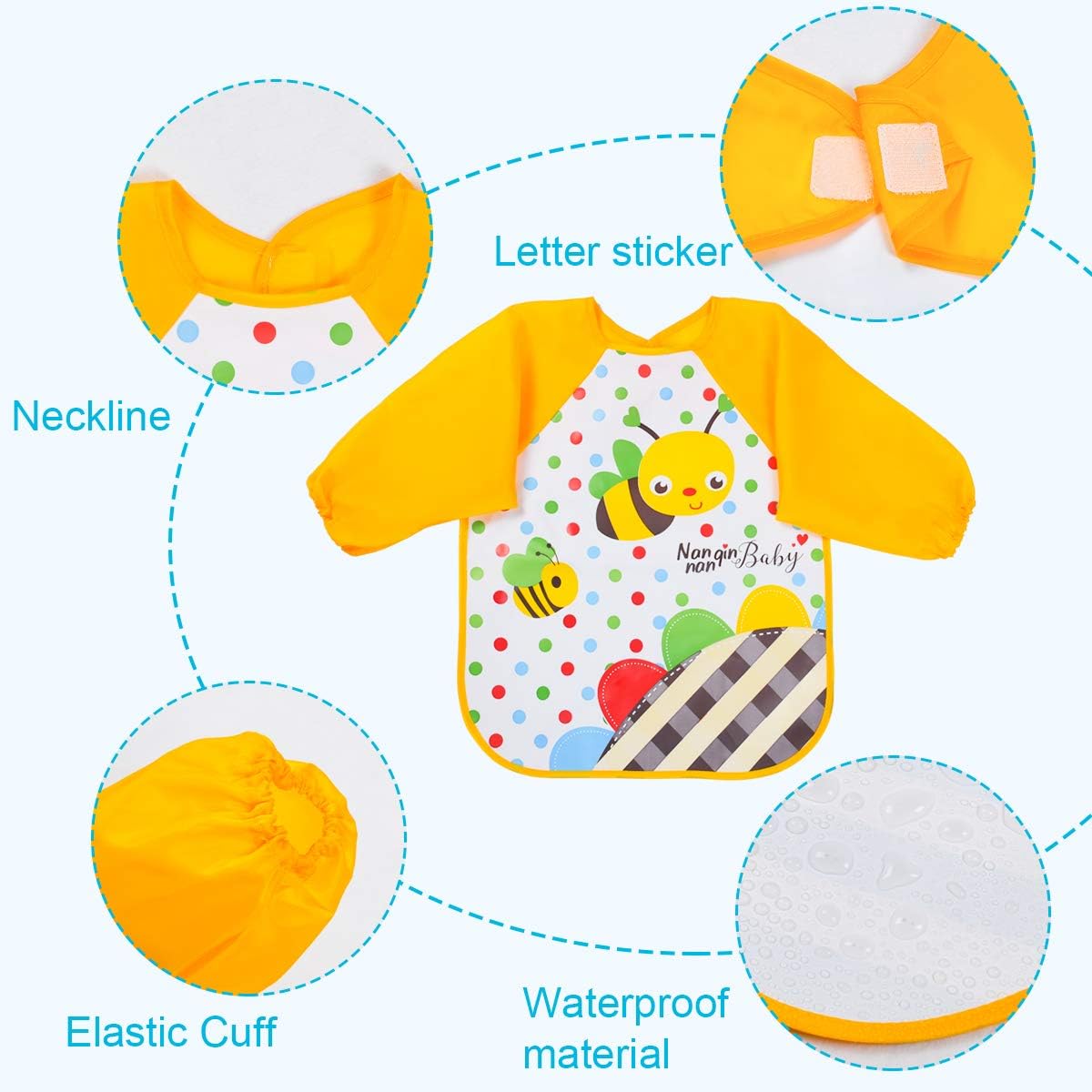 Vicloon Bibs with Sleeves - Image 3