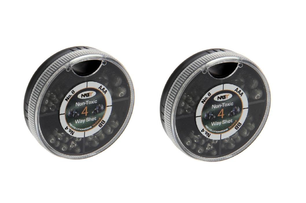 4 Way NGT Non Toxic Shot carp/coarse fishing x 2