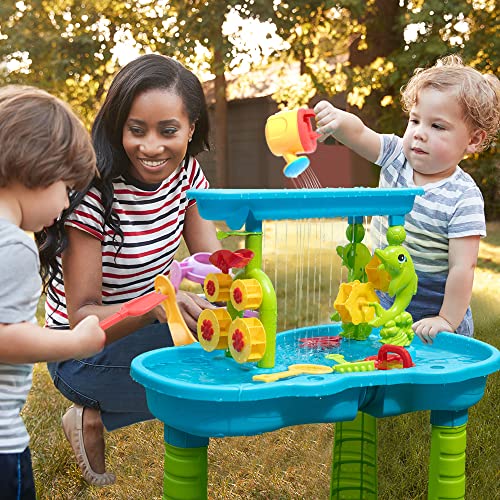 TEMI Rain Pond Water Table, Kids Water Play Sand Table with 28 PCS