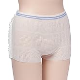 10 Pack Disposable Mesh Brief Pants, Mesh Underwear Postpartum Maternity Briefs, Hospital Unisex Incontinence Mesh Pants (X-Large)