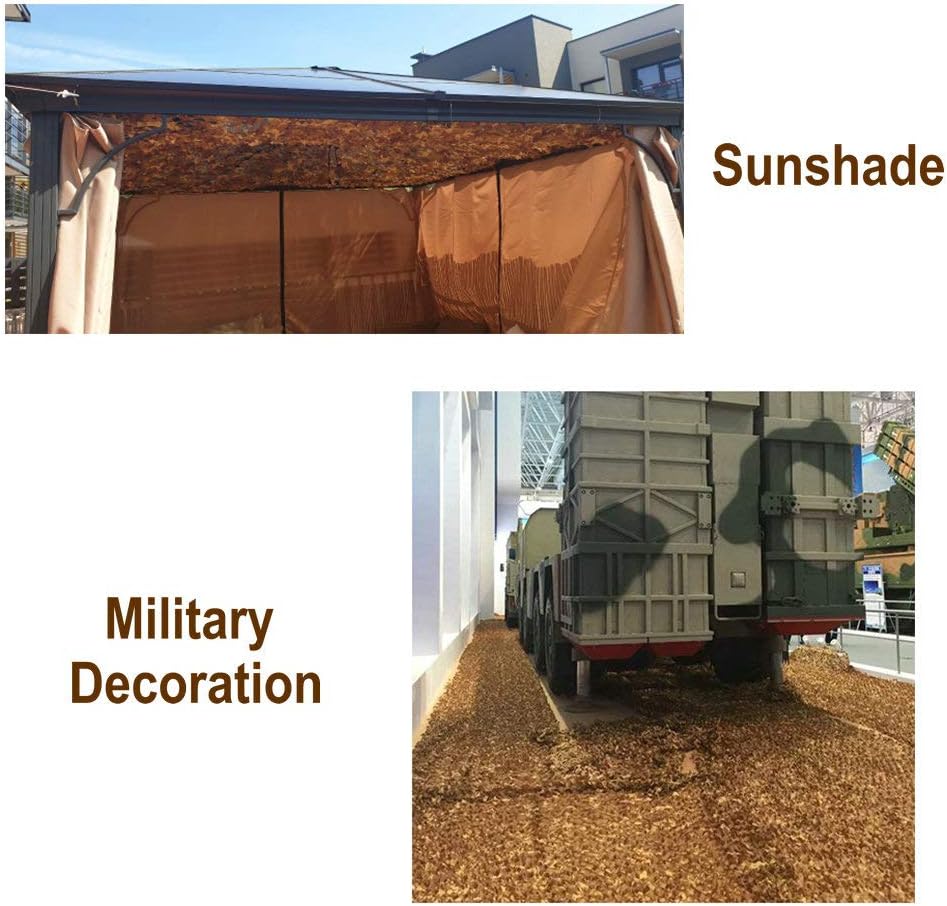 FLYEGO Military Camo Netting, Camouflage Tarp Mesh Net, Lightweight Waterproof for Sunshade, Canopy, Party Decoration, Hunting Blind and Car Vehicle Cover : Sports & Outdoors
