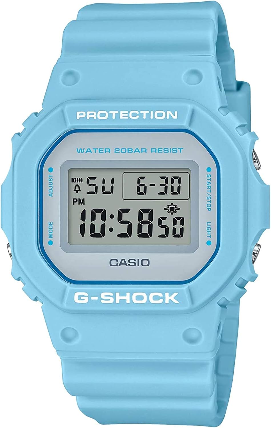 g shock dw 5600 blue