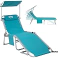 thumbnail image 2 of WEJOY Folding Tanning Chair With Canopy Shade, Portable 2 of 10