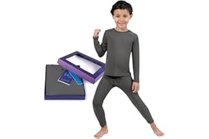 KICKOFF FLEXWEAR Thermal Underwear for Kids Boys Thermals Top & Bottom Set Long Underwear Base Layer Pajamas