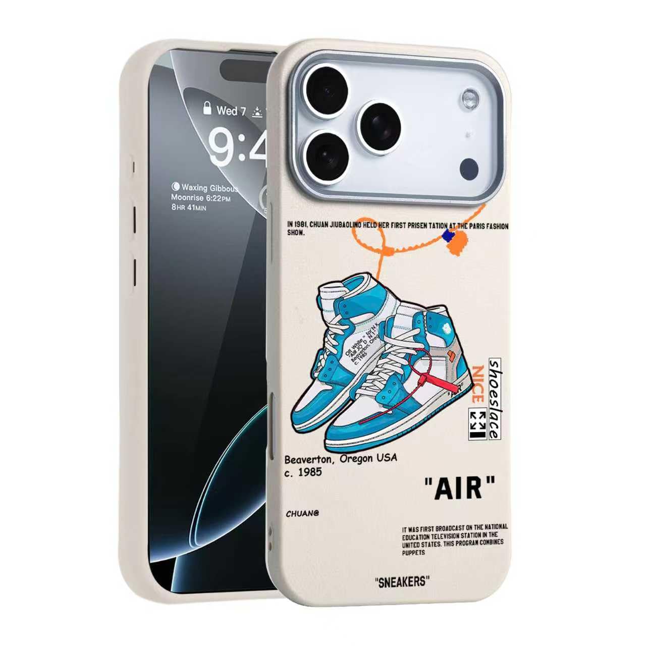 Photo 1 of ******* stock photo for reference CHBSHENG Cool Design Phone Case for iPhone 17 Pro Case for Boys Men Aesthetic Shockproof Basketball Sneaker Sports Designer Cases Compatible with iPhone 17 Pro