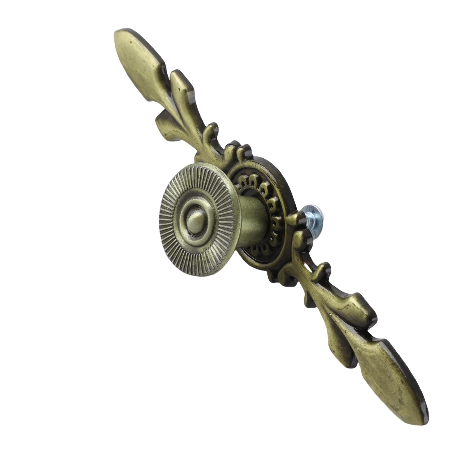 European Furniture Handle, Furniture Knob Cabinet Handle Drawer Cabinet Desk Door Knob Pull Hardware Home Decor for Kitchen Cabinet Cupboard Closet Furniture (Silver)