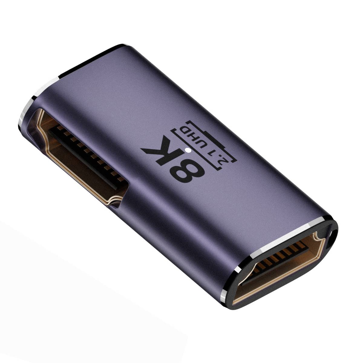 CY 8K Cable HDMI Female to HDMI 2.1 Female 90 Degree Angled UHD Extension Gold Converter Adapter Support 8K 60hz HDTV