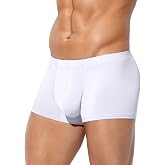 Mens Sexy Underwear Low Rise Silk Trunks Seamless Underpants for Men | Moisture Wicking Underwear for Men, Classic Solid Color, No Ride Up