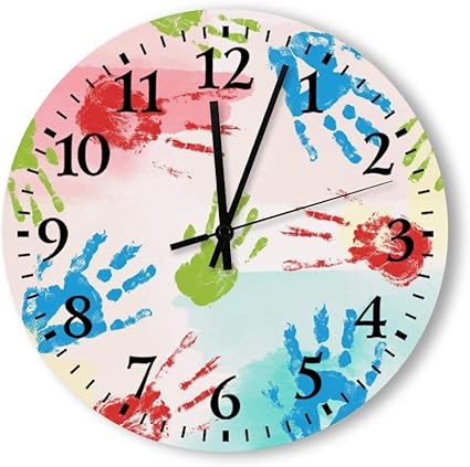 Qidushop Horloge Murale Humoristique En Bois Cerisier Pour Decoration De Salon Chambre A Coucher Salon Bois Dense Pinki14 30 Cm Amazon Fr Cuisine Maison