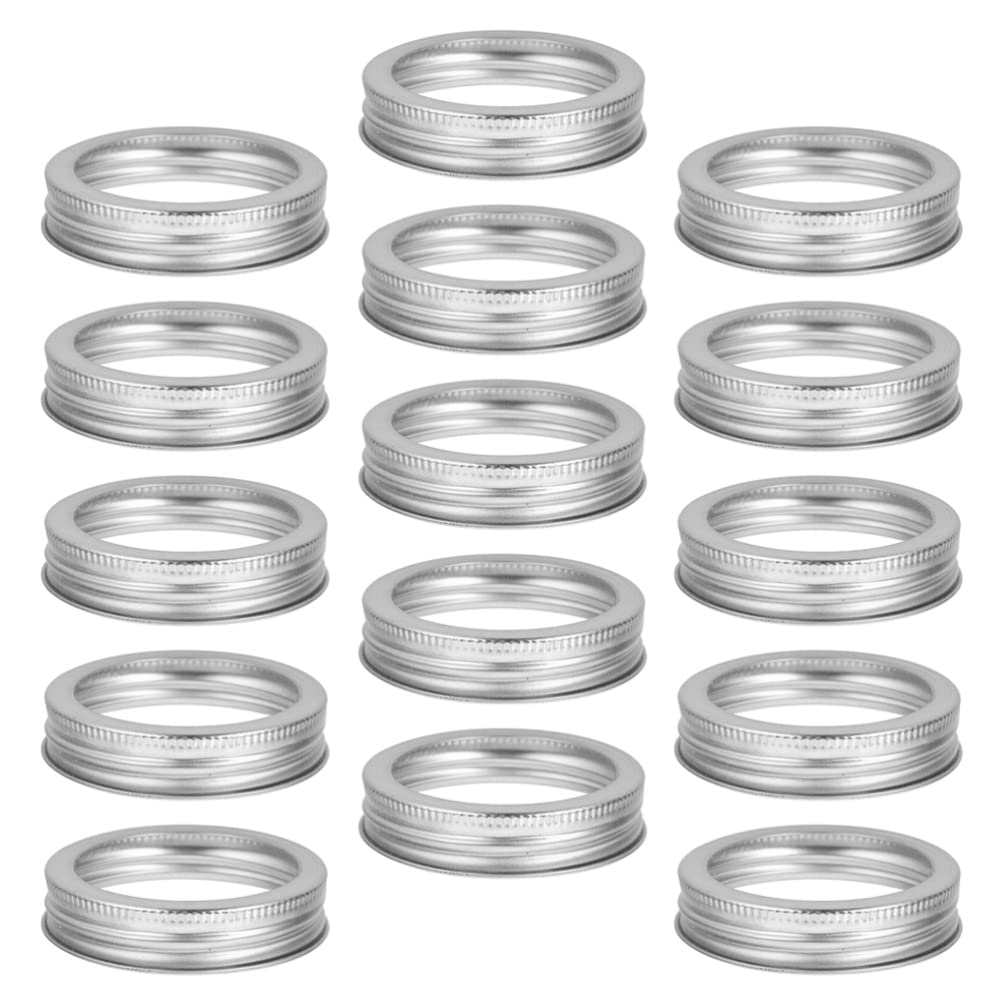 Luxshiny 20pcs Wide Mouth Canning Jar Sealer Tinplate Lids for Jars Airtight Caps