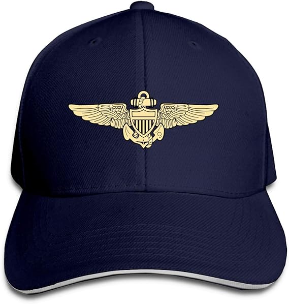 DanMige Unisex Classic Retro Baseball Cap, Naval Aviator Pilot Wings
