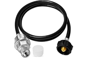 FJXBYWM F273699 Propane Fuel Filter with 6FT Propane Hose with Buddy, Big Buddy, Tough Buddy Etc Portable Heaters, CSA Certified,QCC1/Type1 Adapter Connect 20-45 lb Propane Tanks,Leak-Free Easy to Use.